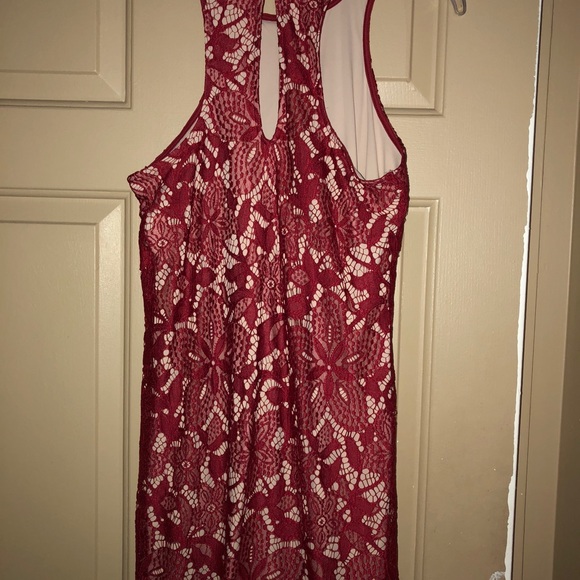 Express Lace Floral Contrast Sheath Dress Small - Picture 4 of 6